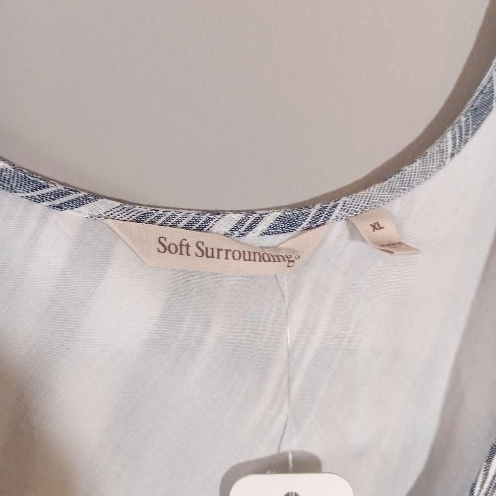 Soft Surroundings Sonya Linen Dress Size XL NWT - Picture 6 of 10